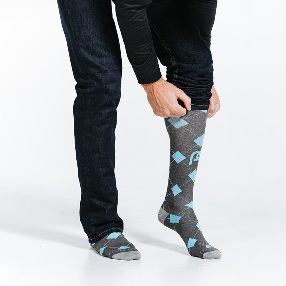 PC Dress, Carolina Blue Squares