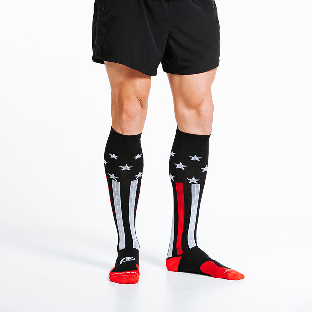 03122022-Knee-High-Compression-Socks-Marathon-First-Responder-Red-2.jpg