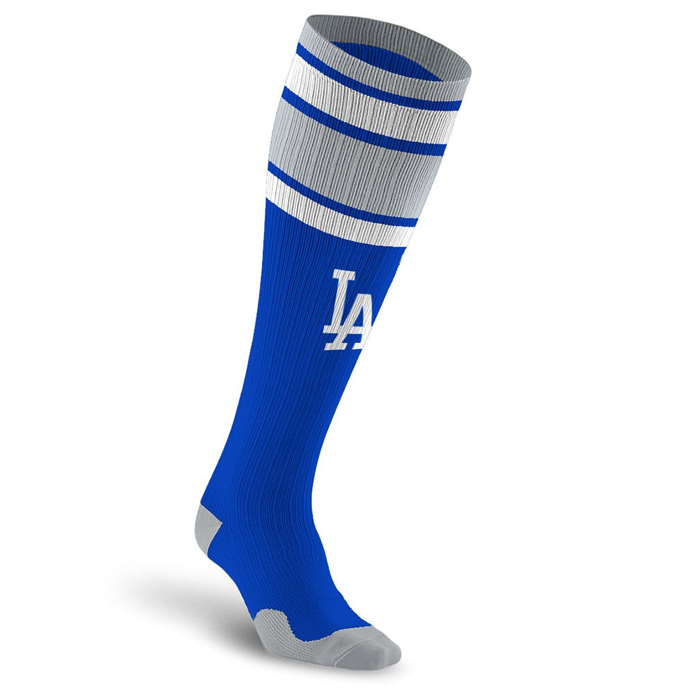 PRO Compression Major League Baseball Knee High Compression Sock Genuine MLB Merchandise Sock Los Angeles Dodgers